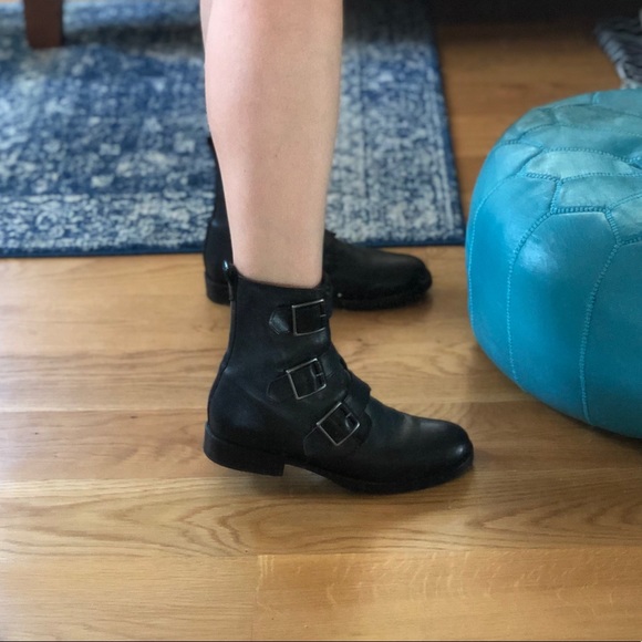 Frye dark grey/black booties - Picture 7 of 8
